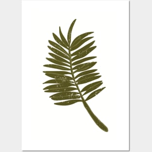 Palm leaf sticker Posters and Art